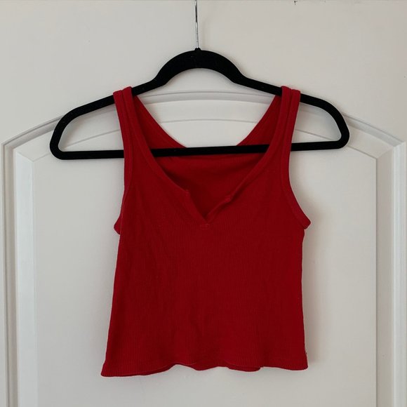 Brandy Melville Tops - ♡ Brandy Melville red cropped tank